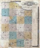 Cedar County Outline Map, Cedar County 1917 Copy 1